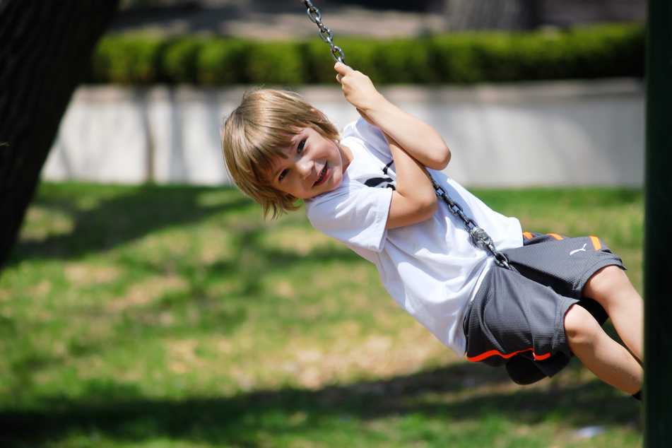 A Kid Playing